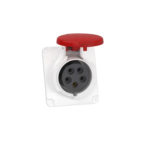 Розетка скрытая угловая, 16А, 3P+N+E, IP44, 380В, винтовая PKF16F435
