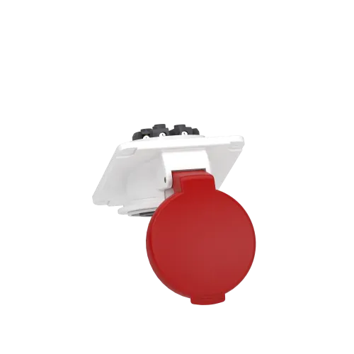 Розетка скрытая угловая, 16А, 3P+N+E, IP44, 380В, винтовая PKF16F435