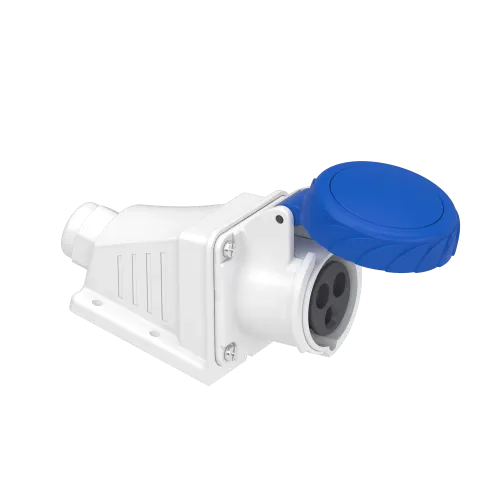 Розетка настенная, 16А, 2P+E, IP67, 250В, винтовая PKF16W723
