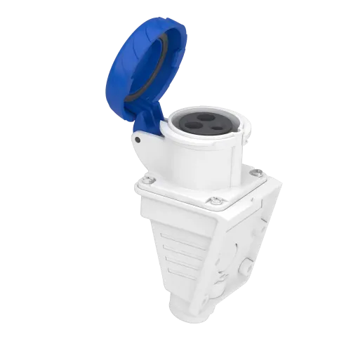 Розетка настенная, 16А, 2P+E, IP67, 250В, винтовая PKF16W723