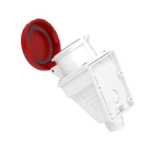 Розетка настенная, 16А, 3P+N+E, IP67, 380В, винтовая PKF16W735