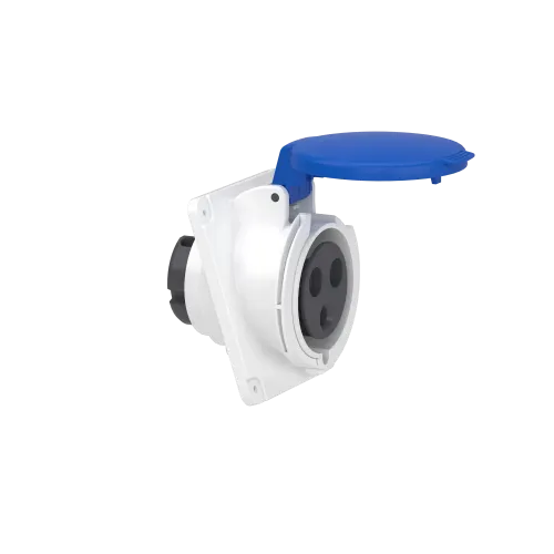 Розетка скрытая угловая, 32А, 2P+E, IP44, 250В, винтовая PKF32F423