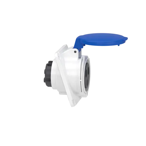 Розетка скрытая угловая, 32А, 2P+E, IP44, 250В, винтовая PKF32F423