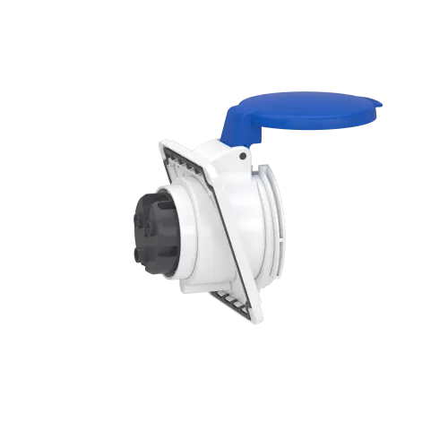 Розетка скрытая угловая, 32А, 2P+E, IP44, 250В, винтовая PKF32F423