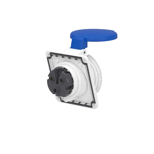 Розетка скрытая угловая, 32А, 2P+E, IP44, 250В, винтовая PKF32F423