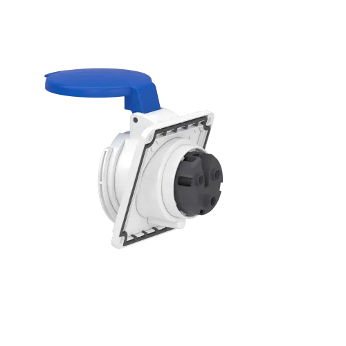 Розетка скрытая угловая, 32А, 2P+E, IP44, 250В, винтовая PKF32F423