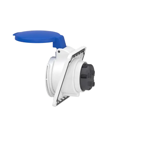 Розетка скрытая угловая, 32А, 2P+E, IP44, 250В, винтовая PKF32F423