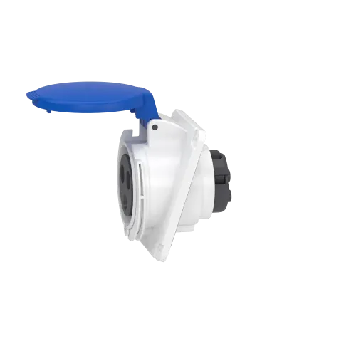 Розетка скрытая угловая, 32А, 2P+E, IP44, 250В, винтовая PKF32F423