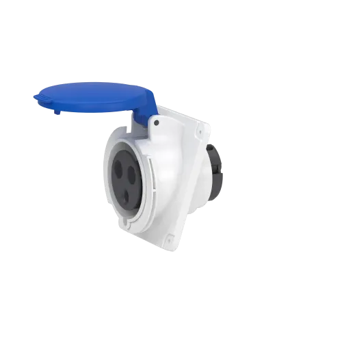 Розетка скрытая угловая, 32А, 2P+E, IP44, 250В, винтовая PKF32F423