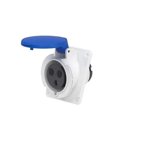 Розетка скрытая угловая, 32А, 2P+E, IP44, 250В, винтовая PKF32F423