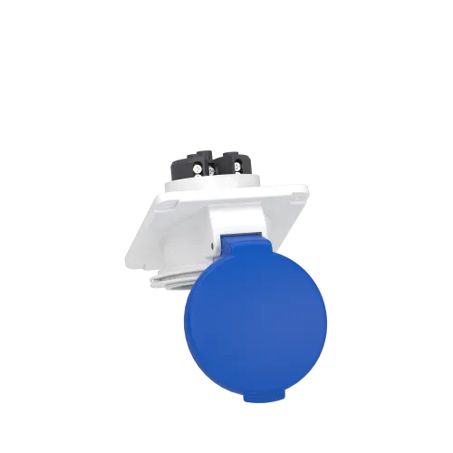 Розетка скрытая угловая, 32А, 2P+E, IP44, 250В, винтовая PKF32F423