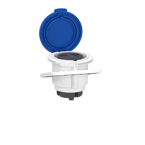 Розетка скрытая угловая, 32А, 2P+E, IP44, 250В, винтовая PKF32F423