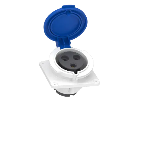 Розетка скрытая угловая, 32А, 2P+E, IP44, 250В, винтовая PKF32F423