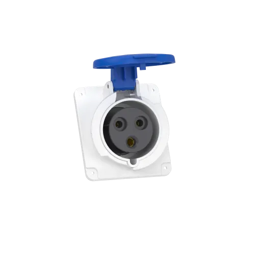 Розетка скрытая угловая, 32А, 2P+E, IP44, 250В, винтовая PKF32F423