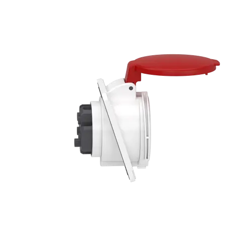 Розетка скрытая угловая, 32А, 3P+N+E, IP44, 380В, винтовая PKF32F435
