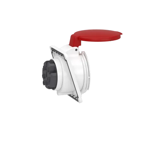 Розетка скрытая угловая, 32А, 3P+N+E, IP44, 380В, винтовая PKF32F435