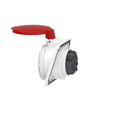 Розетка скрытая угловая, 32А, 3P+N+E, IP44, 380В, винтовая PKF32F435