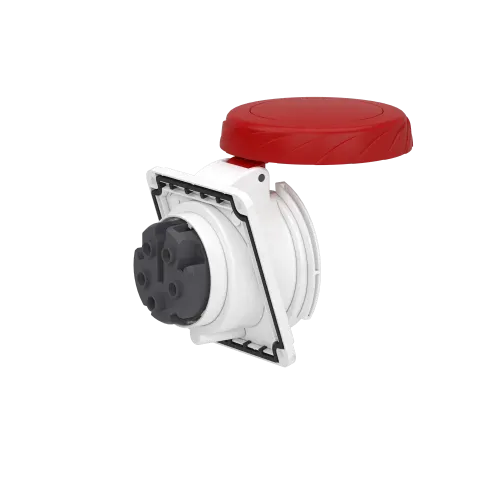 Розетка скрытая угловая, 32А, 3P+N+E, IP67, 380В, винтовая PKF32F735