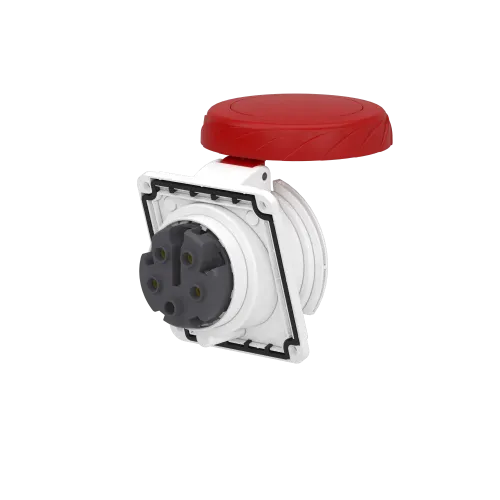 Розетка скрытая угловая, 32А, 3P+N+E, IP67, 380В, винтовая PKF32F735
