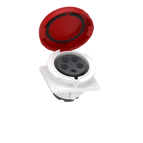 Розетка скрытая угловая, 32А, 3P+N+E, IP67, 380В, винтовая PKF32F735