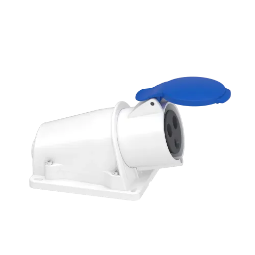Розетка настенная, 32А, 2P+E, IP44, 380В, винтовая PKF32W423