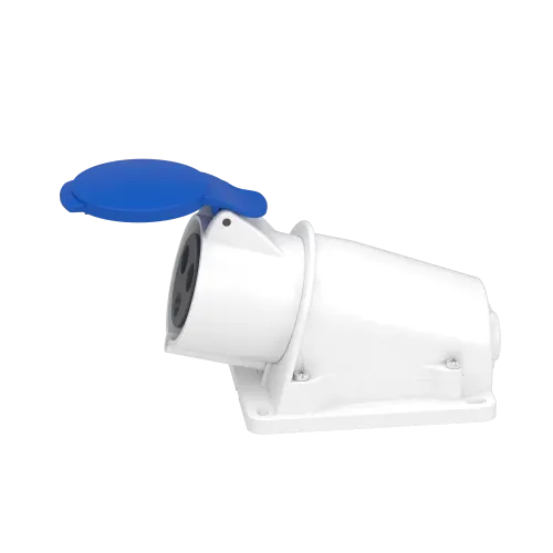 Розетка настенная, 32А, 2P+E, IP44, 380В, винтовая PKF32W423