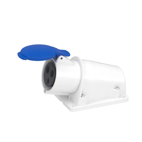 Розетка настенная, 32А, 2P+E, IP44, 380В, винтовая PKF32W423