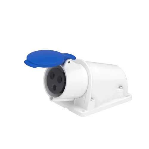 Розетка настенная, 32А, 2P+E, IP44, 380В, винтовая PKF32W423