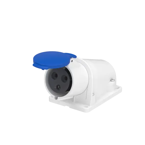 Розетка настенная, 32А, 2P+E, IP44, 380В, винтовая PKF32W423