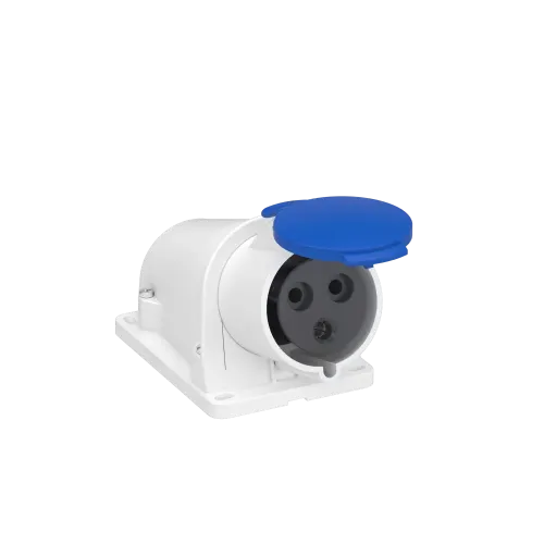 Розетка настенная, 32А, 2P+E, IP44, 380В, винтовая PKF32W423