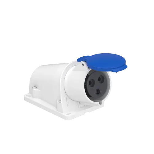 Розетка настенная, 32А, 2P+E, IP44, 380В, винтовая PKF32W423
