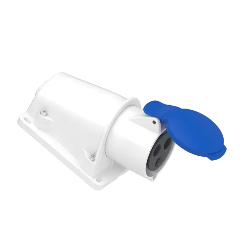 Розетка настенная, 32А, 2P+E, IP44, 380В, винтовая PKF32W423