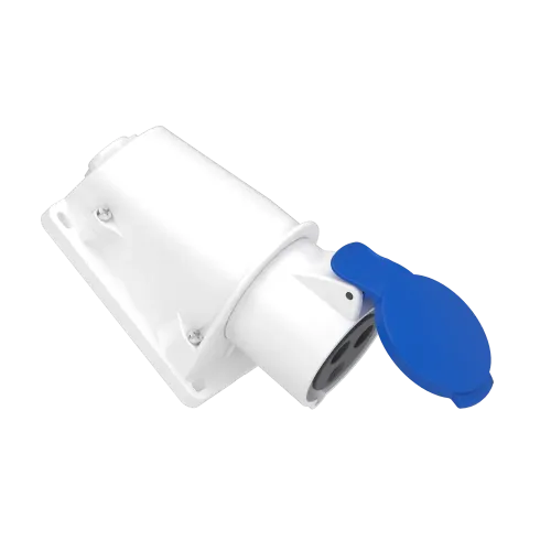 Розетка настенная, 32А, 2P+E, IP44, 380В, винтовая PKF32W423