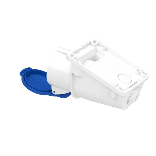 Розетка настенная, 32А, 2P+E, IP44, 380В, винтовая PKF32W423