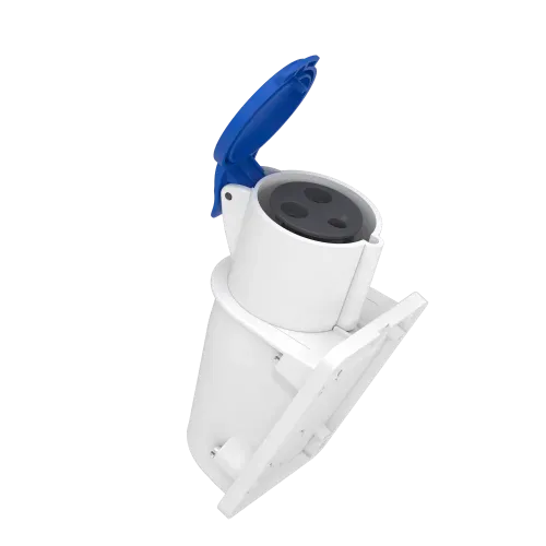 Розетка настенная, 32А, 2P+E, IP44, 380В, винтовая PKF32W423