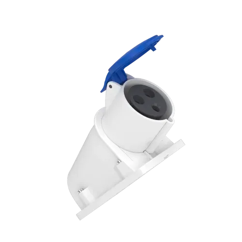 Розетка настенная, 32А, 2P+E, IP44, 380В, винтовая PKF32W423