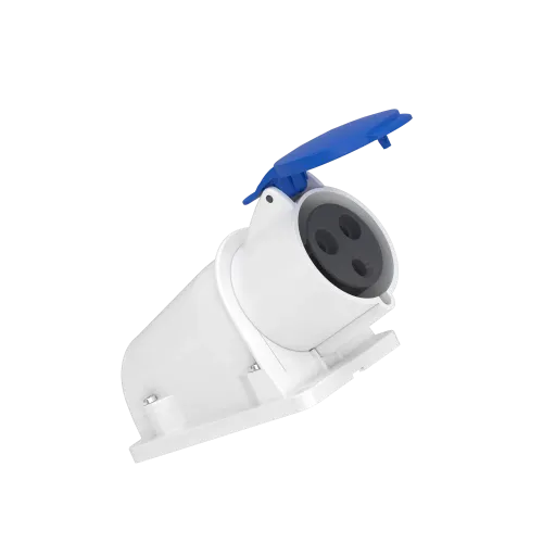 Розетка настенная, 32А, 2P+E, IP44, 380В, винтовая PKF32W423