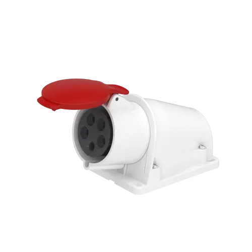 Розетка настенная, 32А, 3P+N+E, IP44, 380В, винтовая PKF32W435