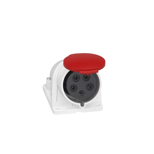 Розетка настенная, 32А, 3P+N+E, IP44, 380В, винтовая PKF32W435