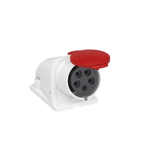 Розетка настенная, 32А, 3P+N+E, IP44, 380В, винтовая PKF32W435