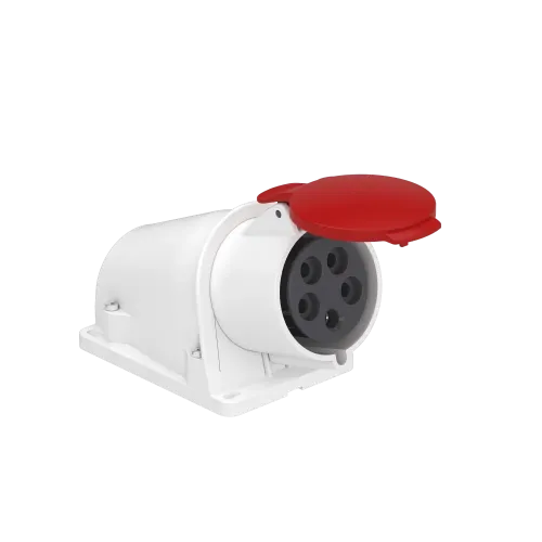 Розетка настенная, 32А, 3P+N+E, IP44, 380В, винтовая PKF32W435
