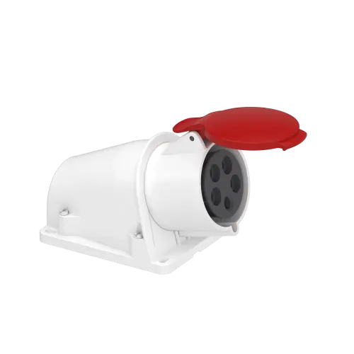 Розетка настенная, 32А, 3P+N+E, IP44, 380В, винтовая PKF32W435