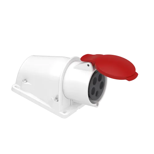 Розетка настенная, 32А, 3P+N+E, IP44, 380В, винтовая PKF32W435
