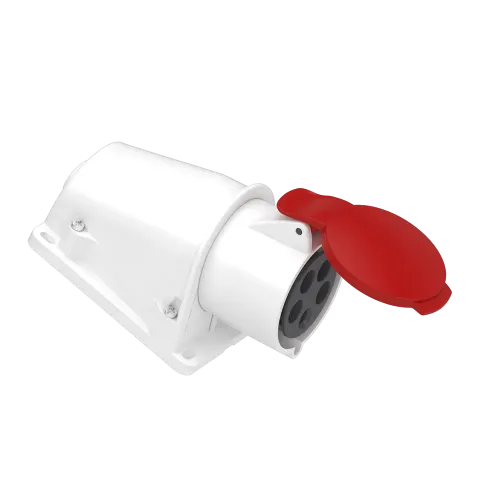 Розетка настенная, 32А, 3P+N+E, IP44, 380В, винтовая PKF32W435
