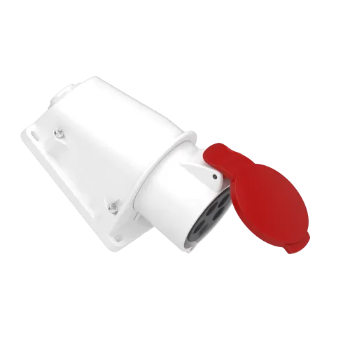 Розетка настенная, 32А, 3P+N+E, IP44, 380В, винтовая PKF32W435