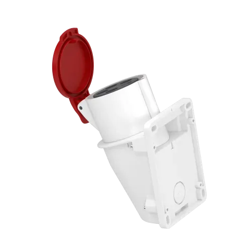 Розетка настенная, 32А, 3P+N+E, IP44, 380В, винтовая PKF32W435