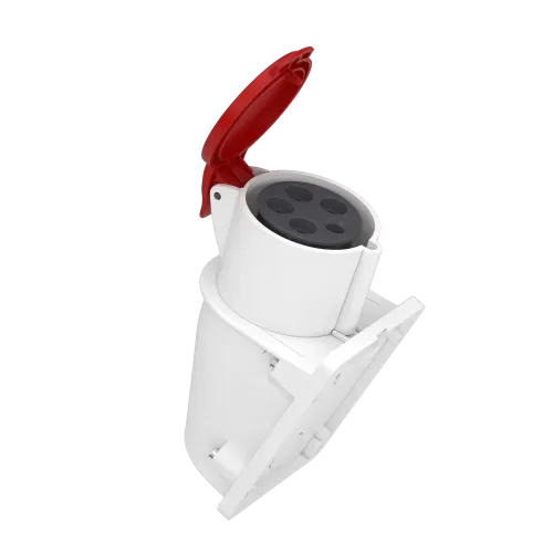 Розетка настенная, 32А, 3P+N+E, IP44, 380В, винтовая PKF32W435