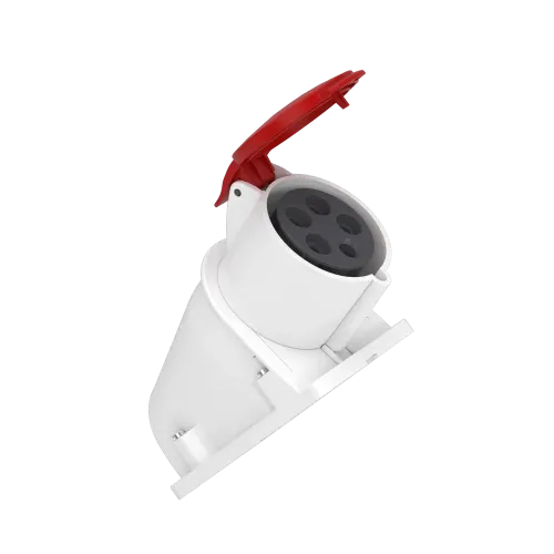 Розетка настенная, 32А, 3P+N+E, IP44, 380В, винтовая PKF32W435