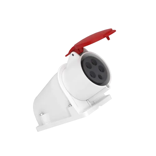 Розетка настенная, 32А, 3P+N+E, IP44, 380В, винтовая PKF32W435