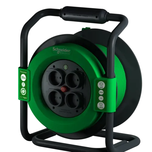 Удлинитель на катушке 4 розетки, 25м IP44 IMT33147